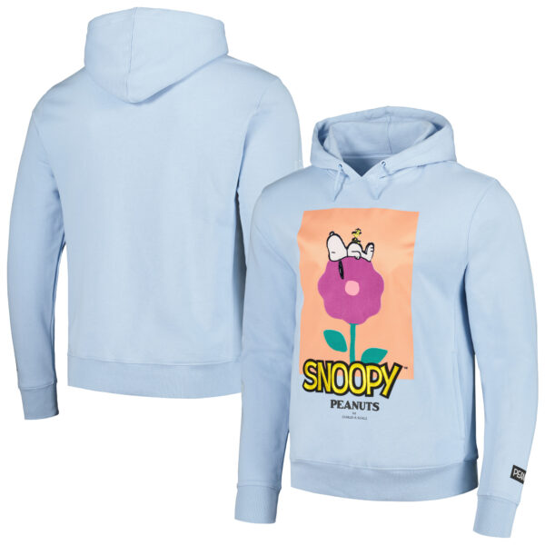 Men's Freeze Max Light Blue Peanuts Graphic Pullover Hoodie