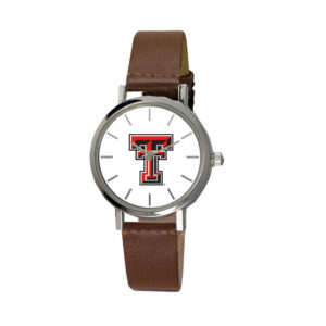 Women's Brown Texas Tech Red Raiders Plexus Leather Watch