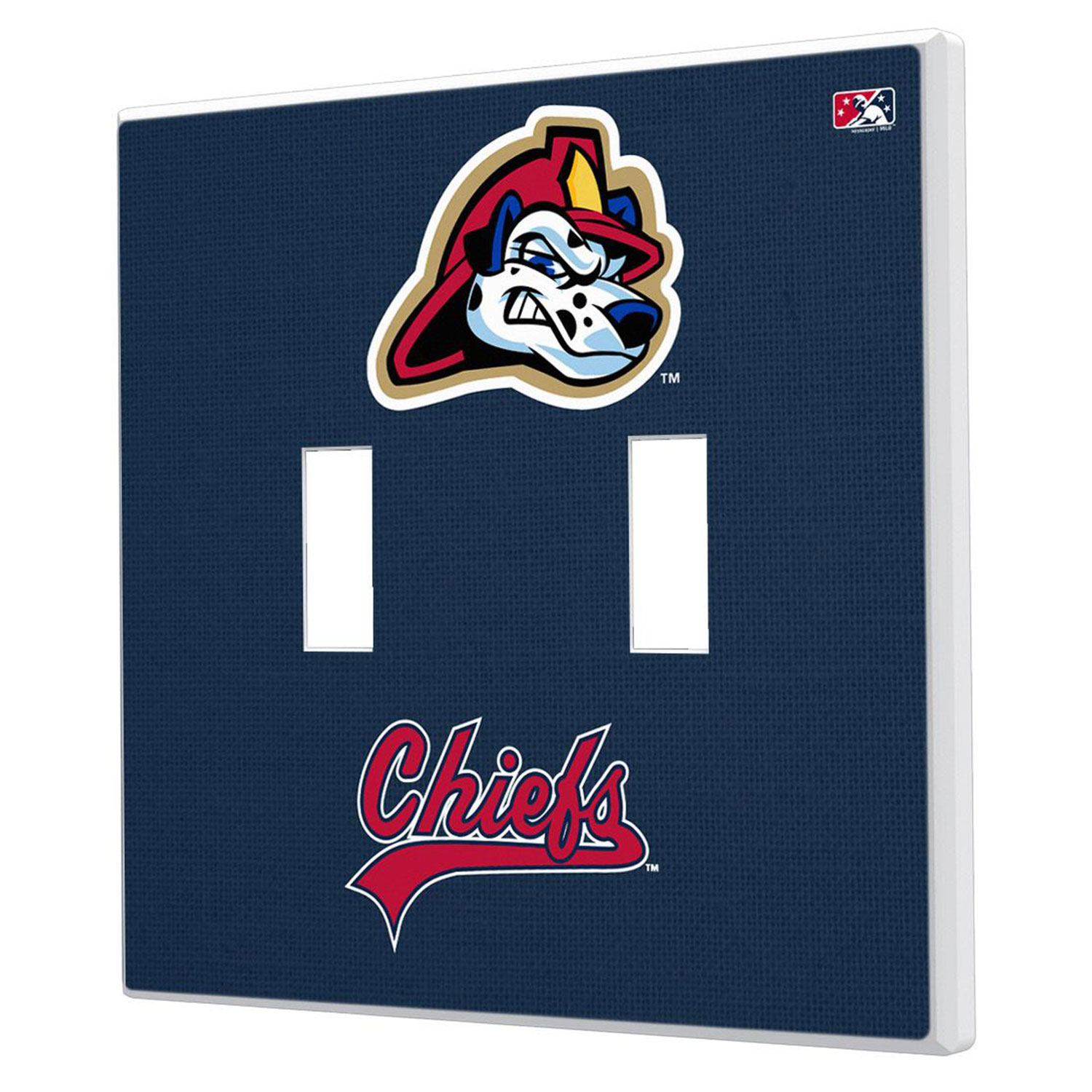 Keyscaper Peoria Chiefs Double Toggle Light Switch Plate