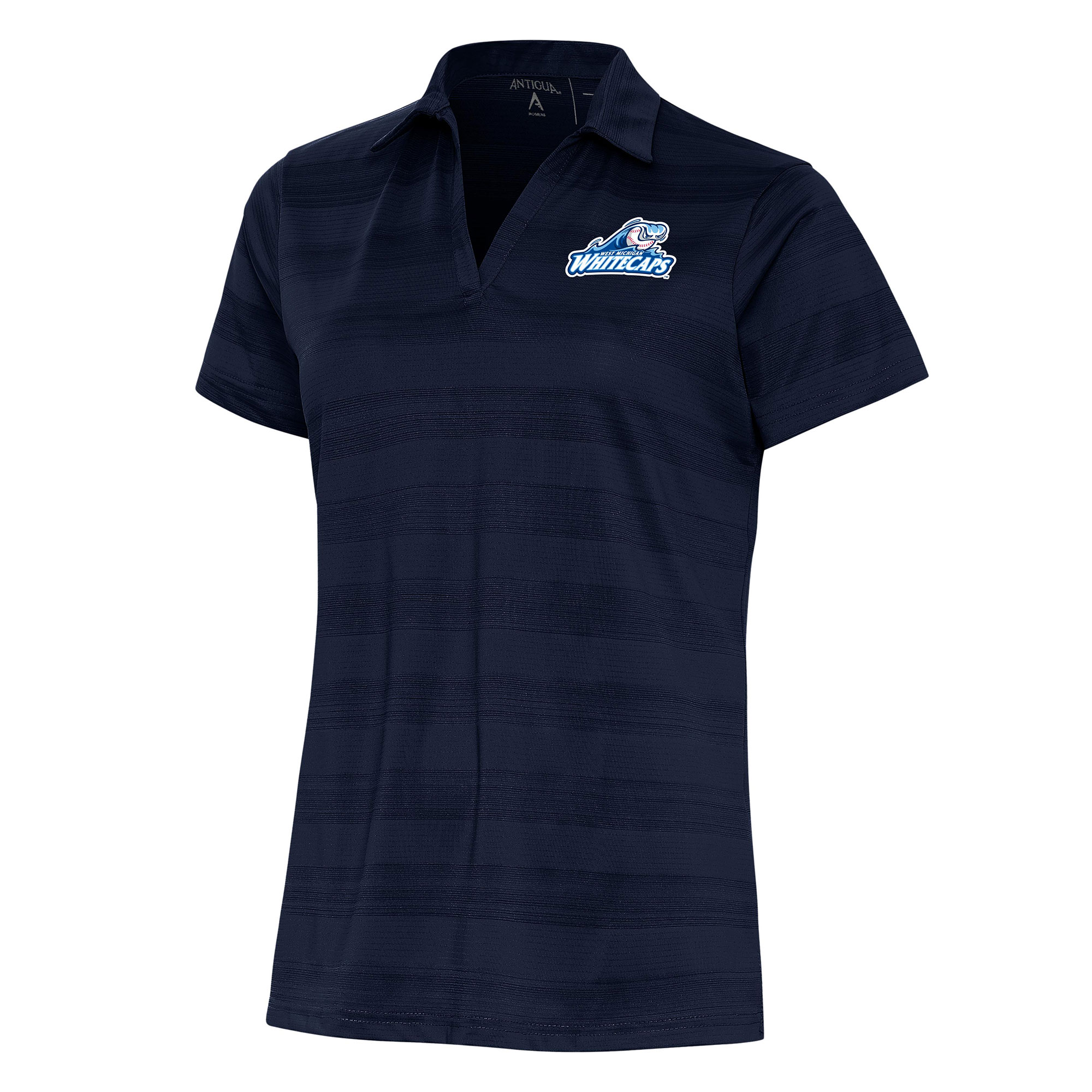 Women's Antigua Navy West Michigan Whitecaps Compass Polo