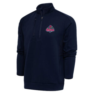 Men's Antigua  Navy Memphis Redbirds Generation Quarter-Zip Pullover Top