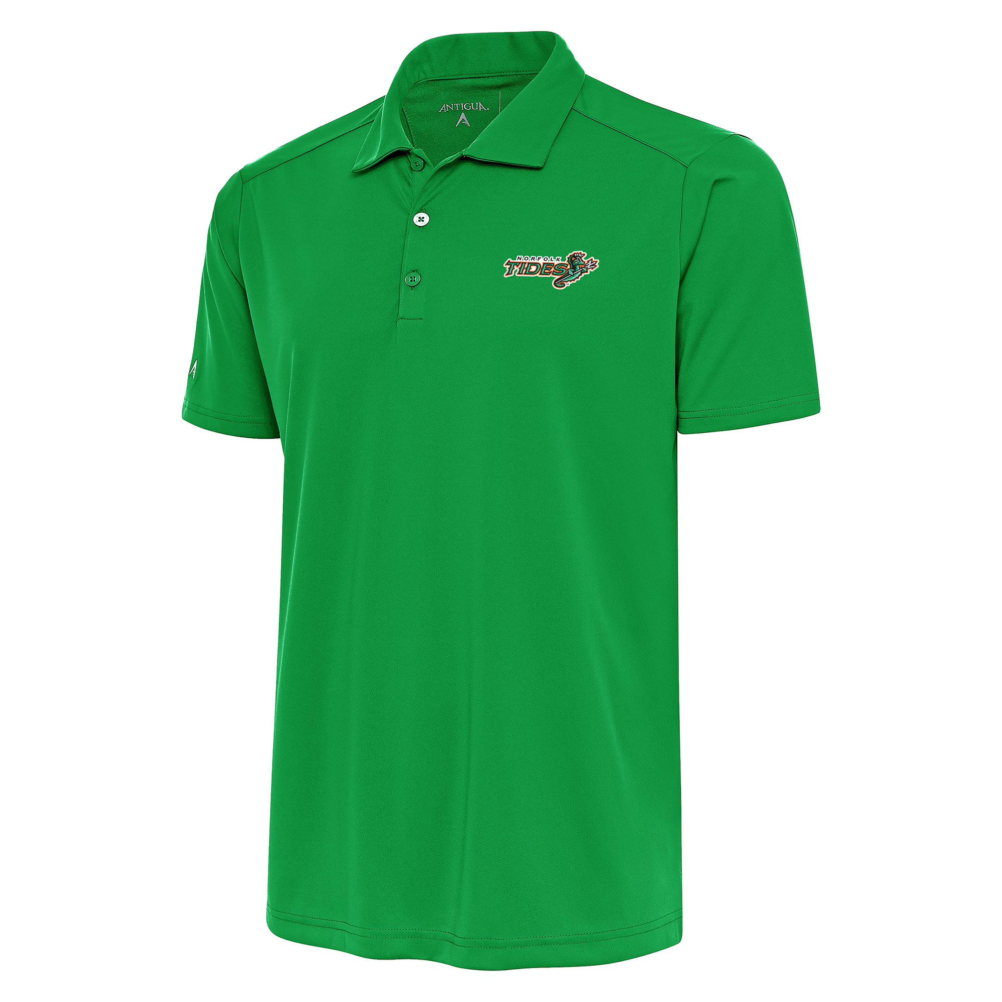 Men's Antigua Kelly Green Norfolk Tides Tribute Polo