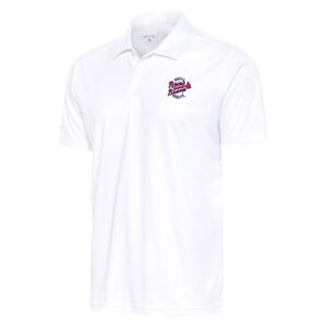 Men's Antigua  White Rome Braves Tribute Polo