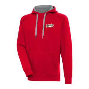 Men's Antigua  Red Visalia Rawhide Victory Pullover Hoodie