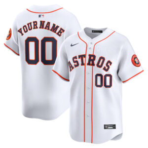 Men's Nike White Houston Astros Home Limited Custom Jersey