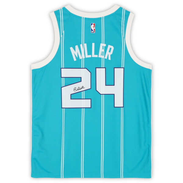 Brandon Miller Charlotte Hornets Autographed Teal Nike Swingman Jersey - Image 7