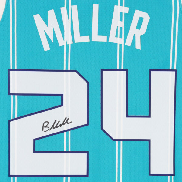Brandon Miller Charlotte Hornets Autographed Teal Nike Swingman Jersey - Image 9