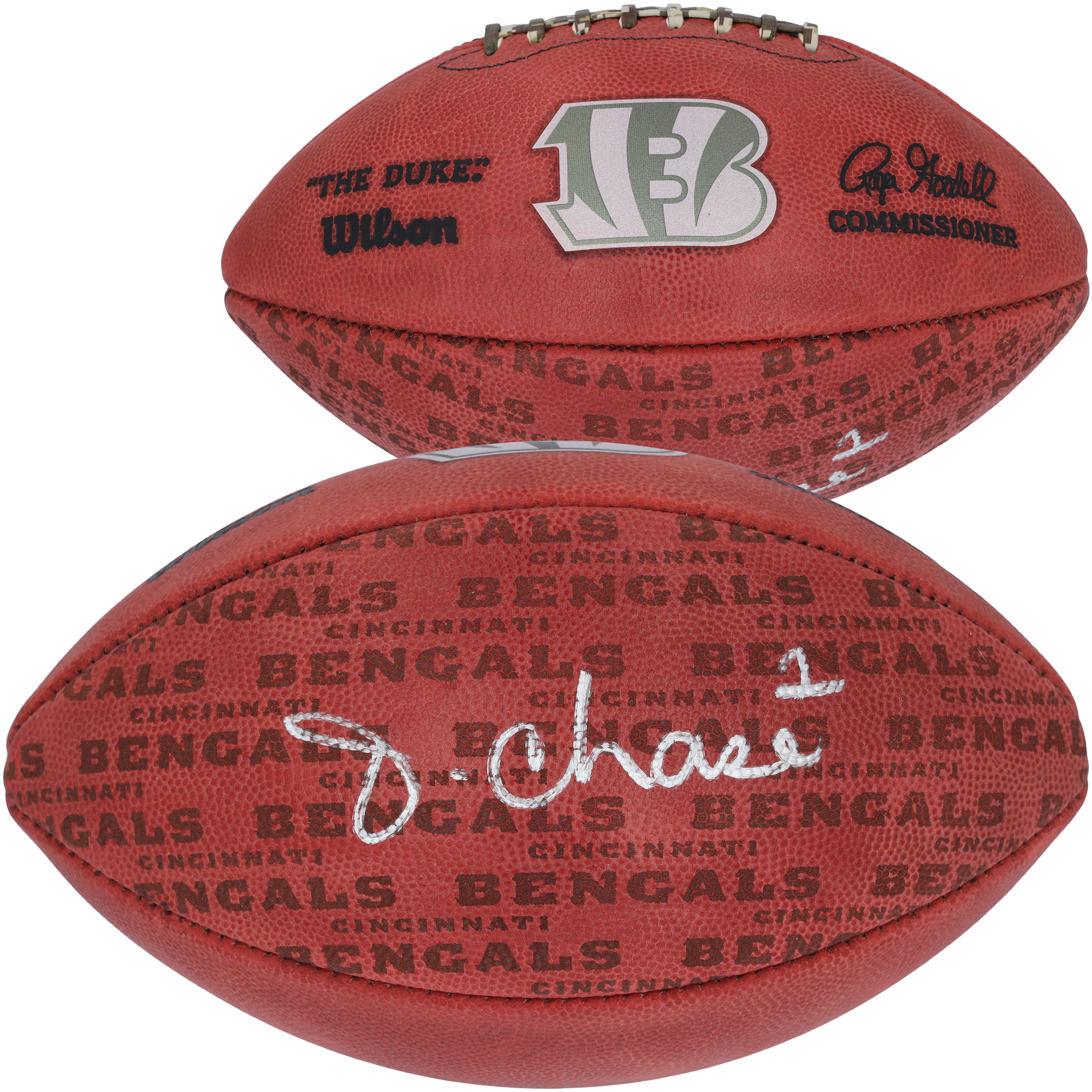 Ja'Marr Chase Cincinnati Bengals Autographed Duke Showcase Football - Image 6