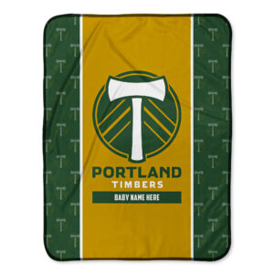 Chad & Jake Portland Timbers Icon 30" x 40" Personalized Baby Blanket