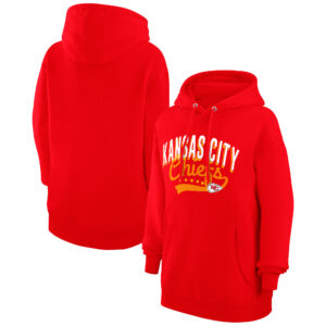 Women's G-III 4Her by Carl Banks  Red Kansas City Chiefs Filigree Logo Pullover Hoodie