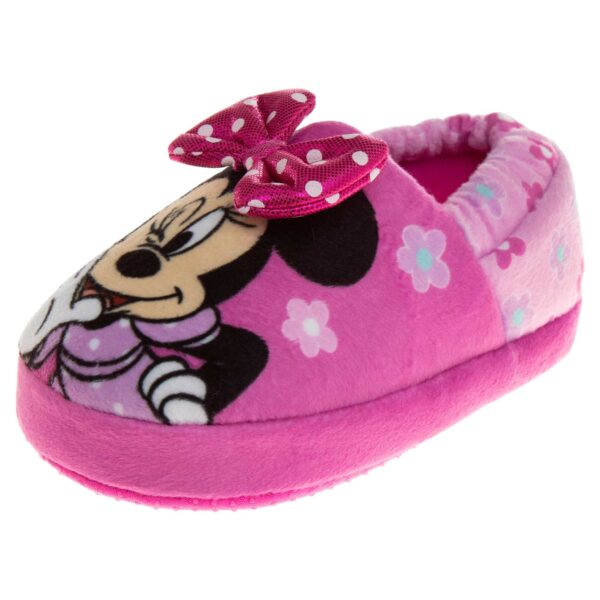 Girls Toddler Josmo Minnie Mouse Bow Slippers