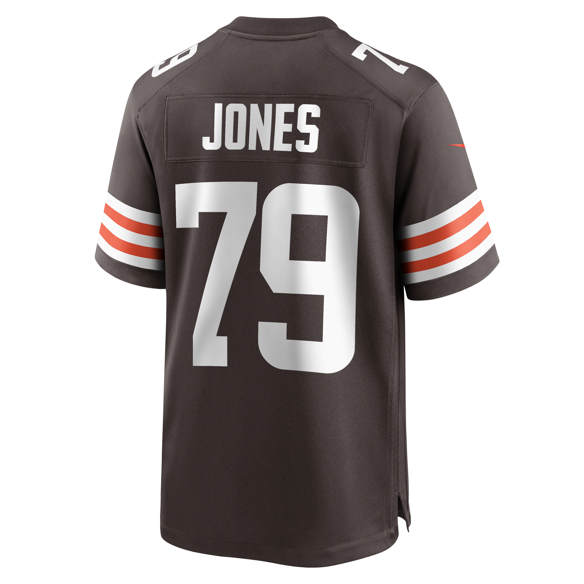 Men's Nike Dawand Jones Brown Cleveland Browns Team Game Jersey - Image 4