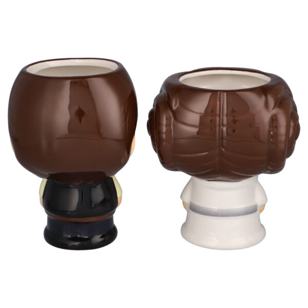 Princess Leia & Han Solo Star Wars Jerrod Maruyama x Geeki Tikis 16oz. Cupful of Cute Han & Leia Figural 2-Pack Mug Gift Set - Image 5