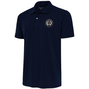 Men's Antigua  Navy Philadelphia Union Brushed Metallic Big & Tall Tribute Desert Dry Polo