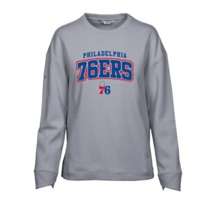 Women's Levelwear Gray Philadelphia 76ers Fiona Fashion Top