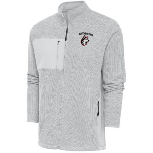 Men's Antigua  Gray Northeastern Huskies Course Full-Zip Jacket
