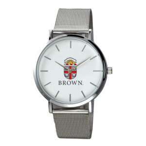 Men's  Silver Brown Bears Plexus Stainless Steel Watch