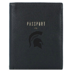 Fossil  Black Michigan State Spartans Travel RFID Passport Case