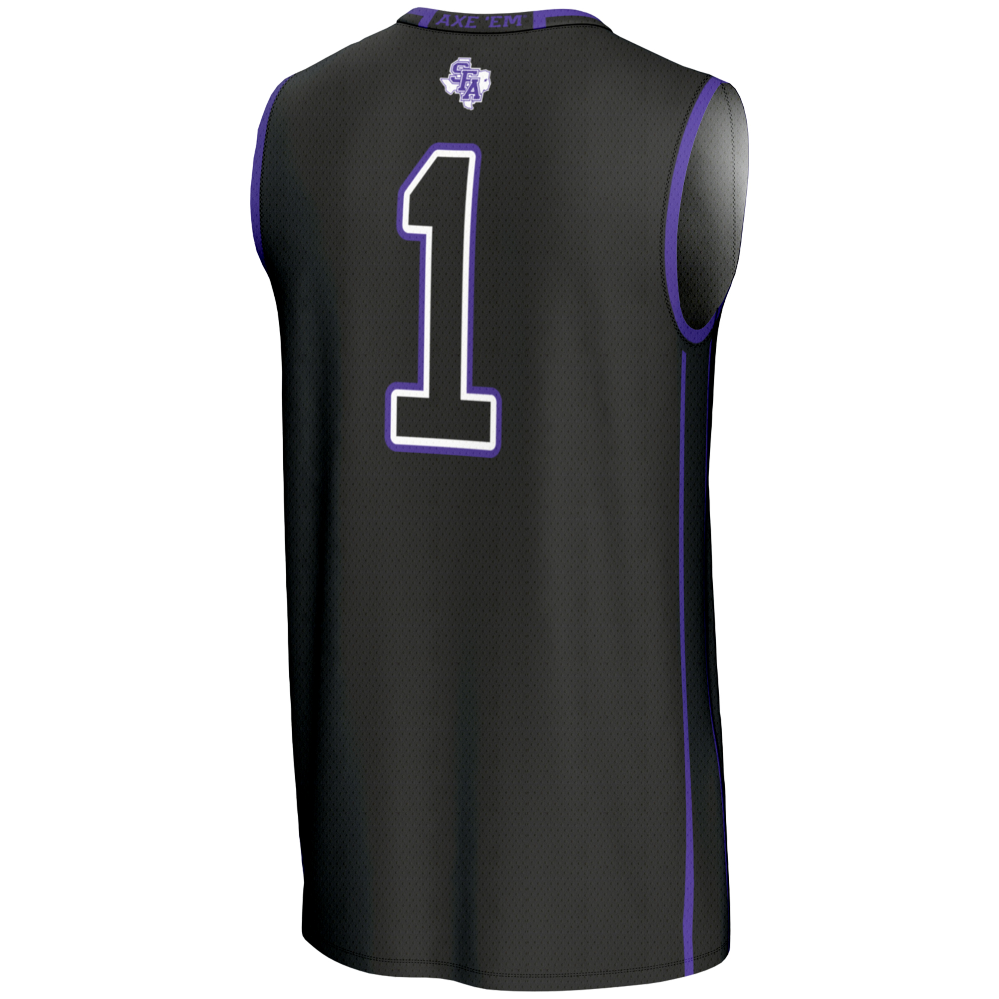 Unisex GameDay Greats Black Stephen F Austin Lumberjacks #1 Basketball Jersey - Image 4