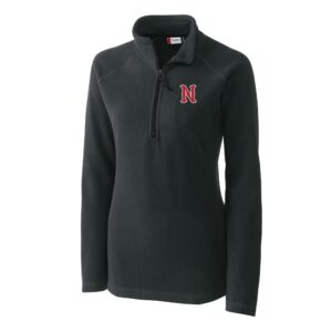 Women's Cutter & Buck  Charcoal Nashville Sounds Clique Summit Performance Fleece Half-Zip Pullover Jacket