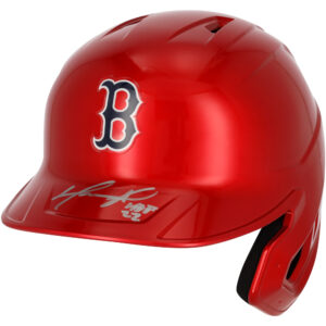 David Ortiz Boston Red Sox Autographed Alternate Chrome Rawlings Mach Pro Replica Batting Helmet with "HOF 22" Inscription - Fanatics Exclusive