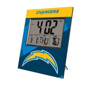 Keyscaper Los Angeles Chargers Color Block Digital Desk Clock
