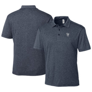 Men's Cutter & Buck  Heather Navy Scranton Wilkes-Barre RailRiders  Clique Charge Active Polo