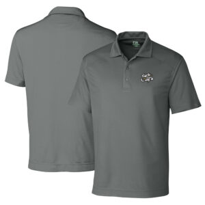 Men's Cutter & Buck Gray Omaha Storm Chasers DryTec Genre Textured Solid Polo