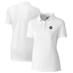 Women's Cutter & Buck White Baltimore Orioles City Connect DryTec Advantage Tri-Blend Pique Polo