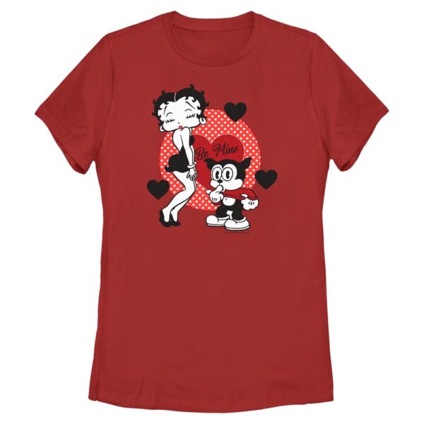 Women's Mad Engine Red Betty Boop Valentine's Day T-Shirt