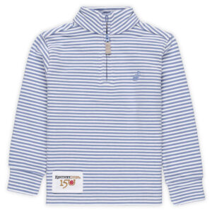 Toddler White/Blue Kentucky Derby 150 Hayword Half-Zip Sweatshirt
