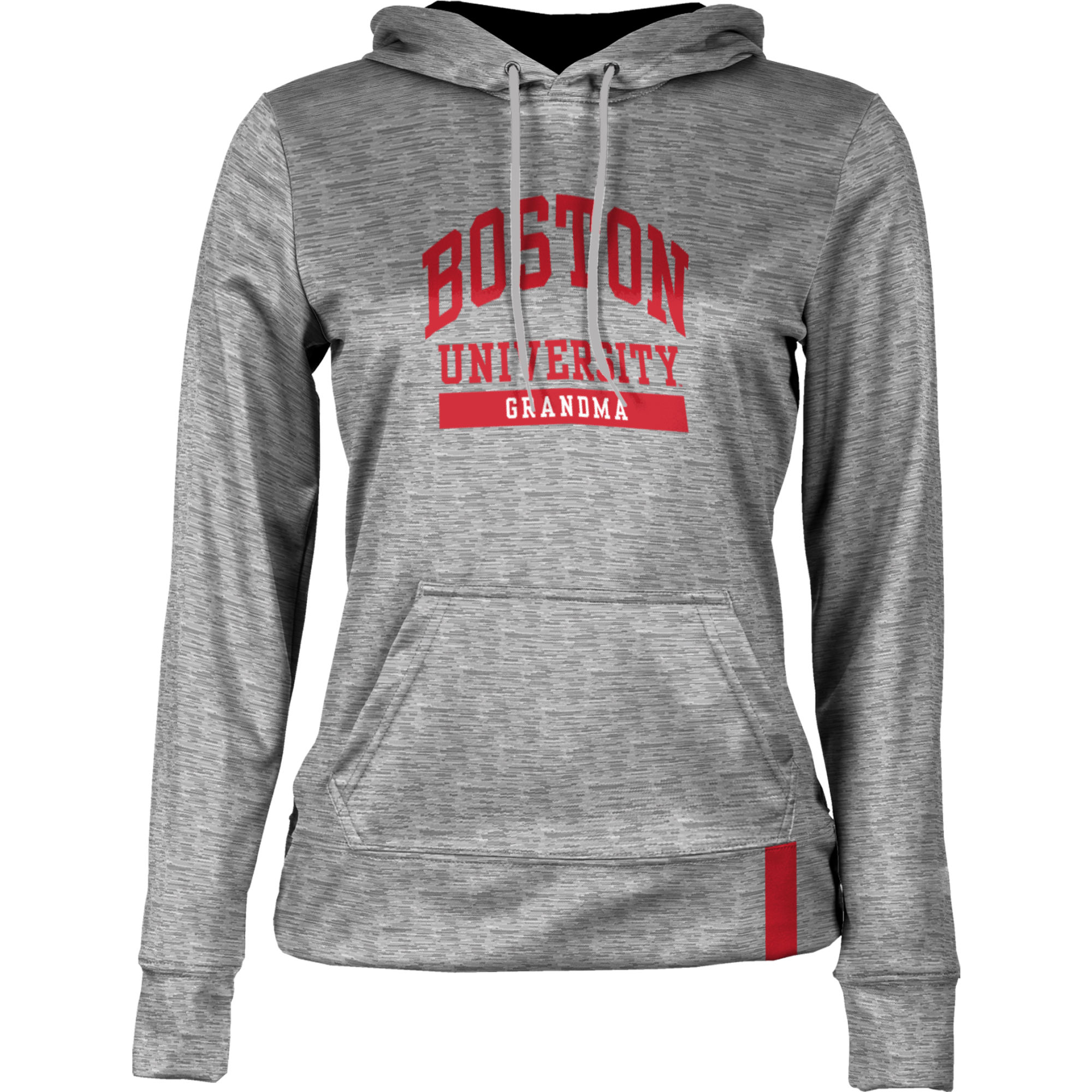 Women's ProSphere Gray Boston University Grandma Pullover Hoodie - Image 3