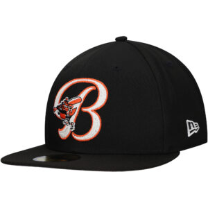 Men's New Era Black Baltimore Orioles  Duo Logo 2.0 59FIFTY Fitted Hat