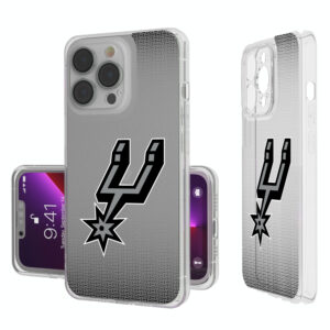 San Antonio Spurs Linen Logo iPhone Clear Case
