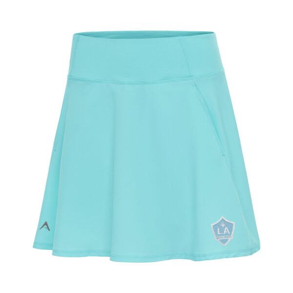 Women's Antigua Powder Blue LA Galaxy White Logo Chip Skort