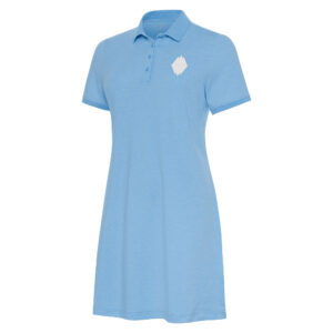 Women's Antigua Light Blue Vancouver Whitecaps FC White Logo Play Through Polo Dress