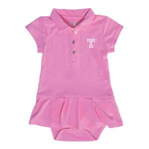 Infant Garb Pink Temple Owls Caroline Bodysuit Dress