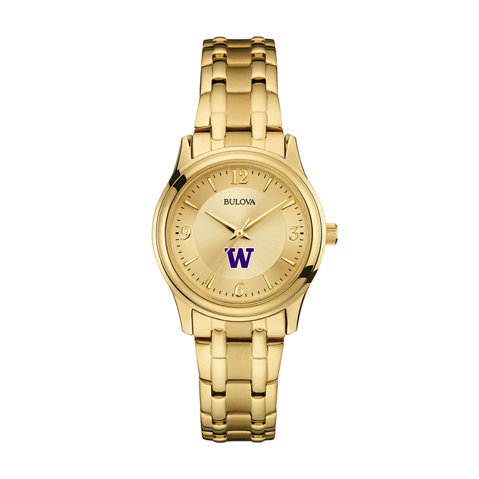 Women's Bulova Washington Huskies Gold-Tone Watch