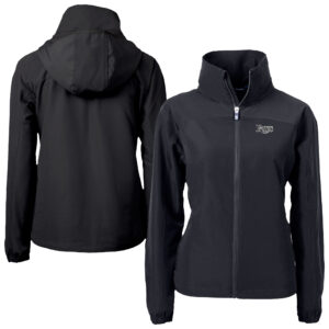 Women's Cutter & Buck Black Tampa Bay Rays Charter Eco Recycled Full-Zip Jacket