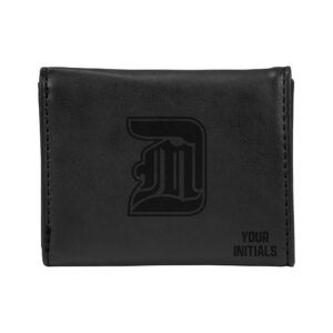 Black Detroit Mercy Titans Personalized Trifold Wallet