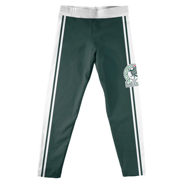 Girls Toddler Vive La Fete  Green Mexico National Team Side Stripe Leggings