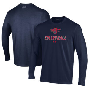 Men's Under Armour Navy Saint Mary's Gaels Volleyball Performance Long Sleeve T-Shirt