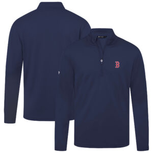 Men's Levelwear Navy Boston Red Sox Heron Insignia 2.0 Quarter-Zip Jacket
