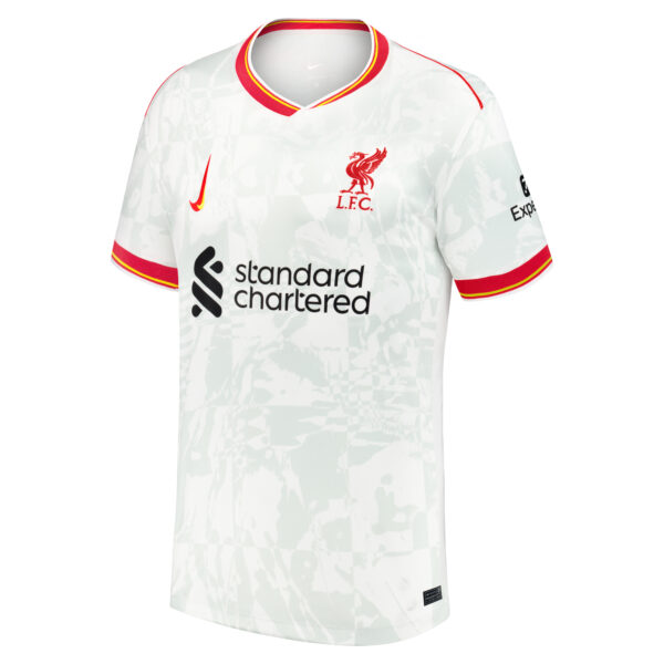 Men's Nike  White Liverpool 2024/25 Third Custom Replica Jersey - Image 6
