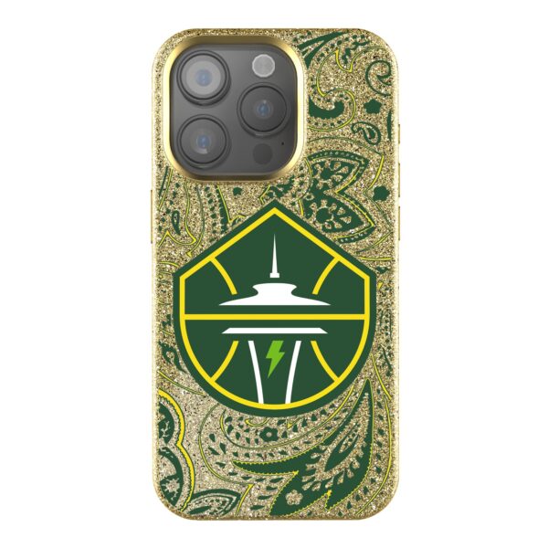 Keyscaper Seattle Storm Paisley Bling iPhone Case