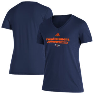 Women's adidas  Navy UTSA Roadrunners Blend V-Neck T-Shirt
