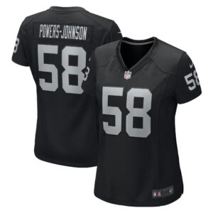 Women's Nike Jackson Powers-Johnson  Black Las Vegas Raiders  Game Jersey