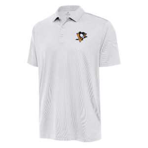 Men's Antigua  White Pittsburgh Penguins Big & Tall Ellipse Polo