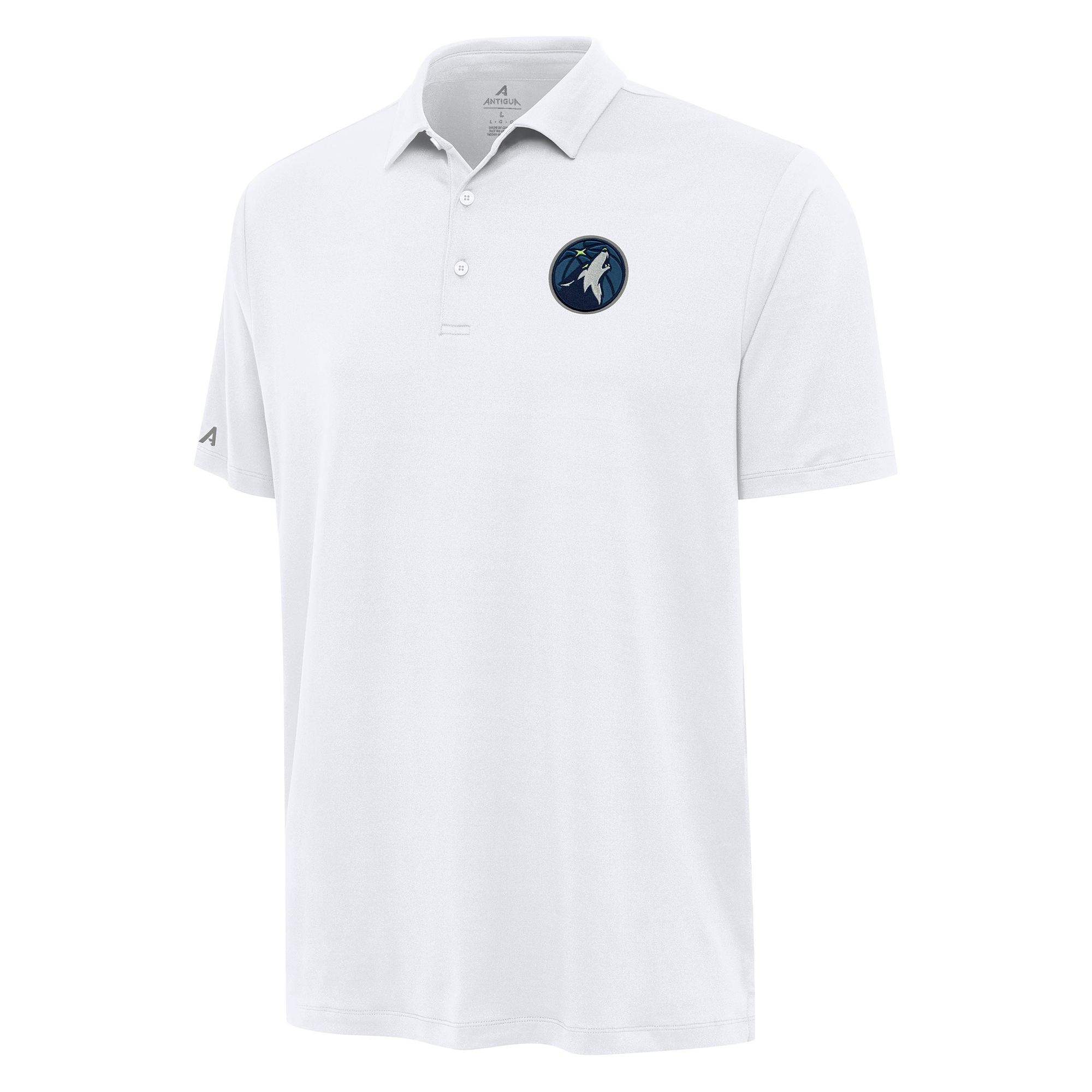 Men's Antigua White Minnesota Timberwolves Reprocess Polo