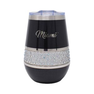 Black Miami Hurricanes 12oz. MyBevi Rhinestone Hollywood Rocks Tumbler